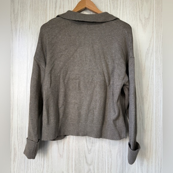 A New Day Collared Pullover Olive Green Sweater Size Large LNC - Picture 3 of 3